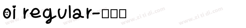 oi regular字体转换
